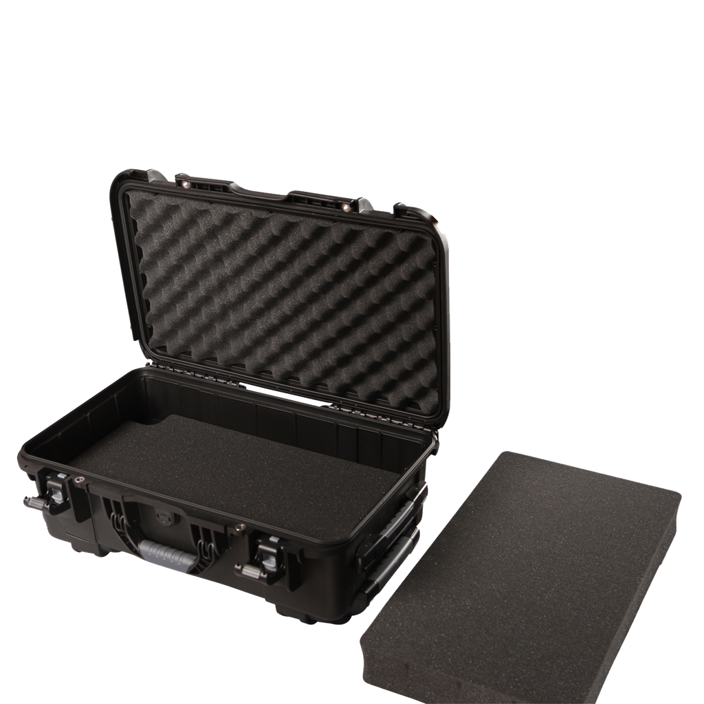 Waterproof case w/ diced foam; 20.5"x11.3"x7.5"