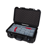 Waterproof case w/divider system; 20.5"x11.3"x7.5"