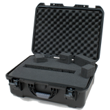 Waterproof case w/ diced foam; 20"x14"x8"