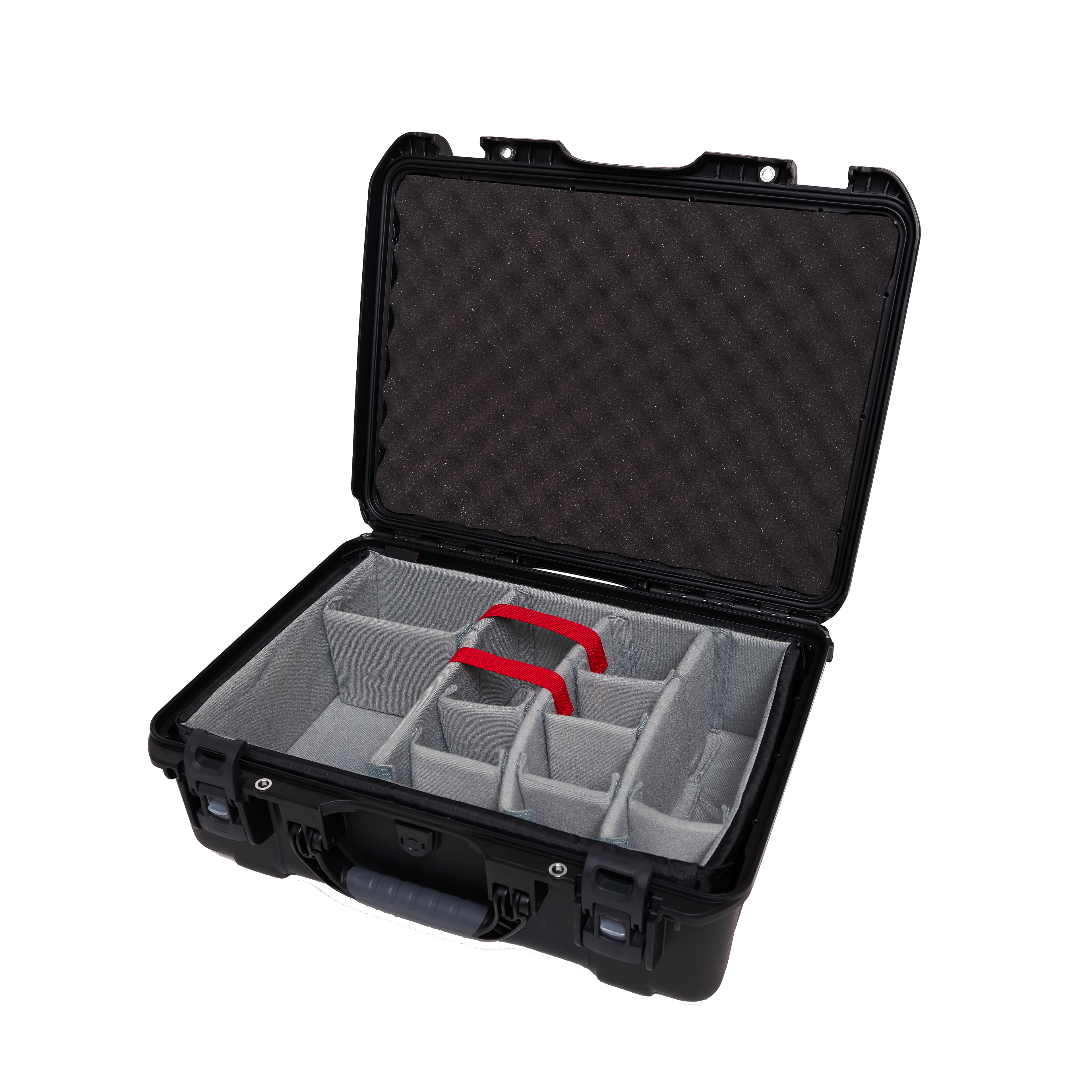 Waterproof case w/divider system; 20"x14"x8"