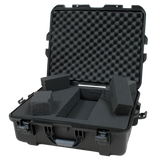 Waterproof case w/ diced foam; 22"x17"x8.2"