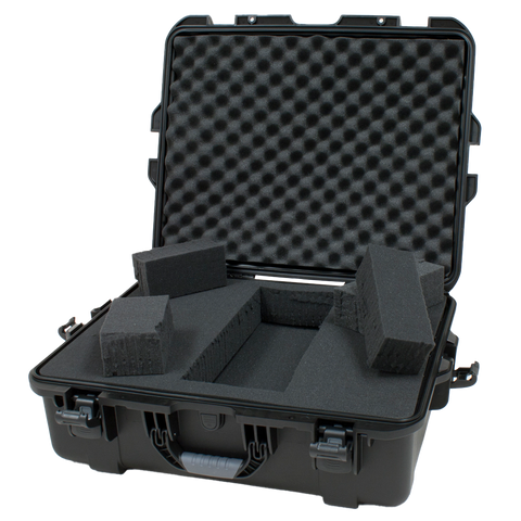 Waterproof case w/ diced foam; 22