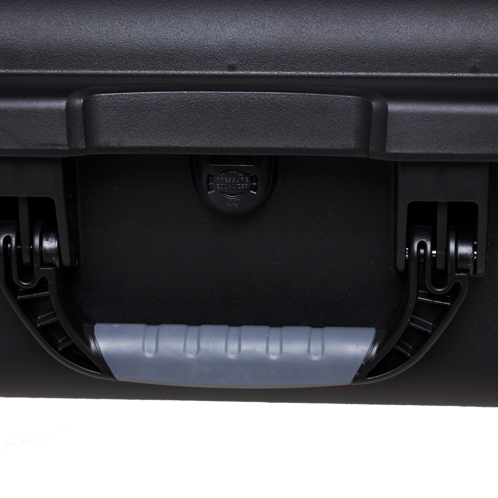 Waterproof case w/ divider system; 22"x17"x8.2"