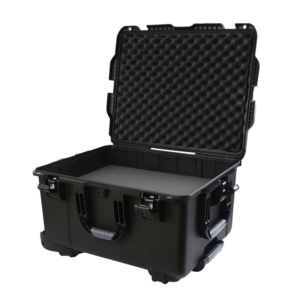 Waterproof case w/ diced foam; 22"x17"x12.9"