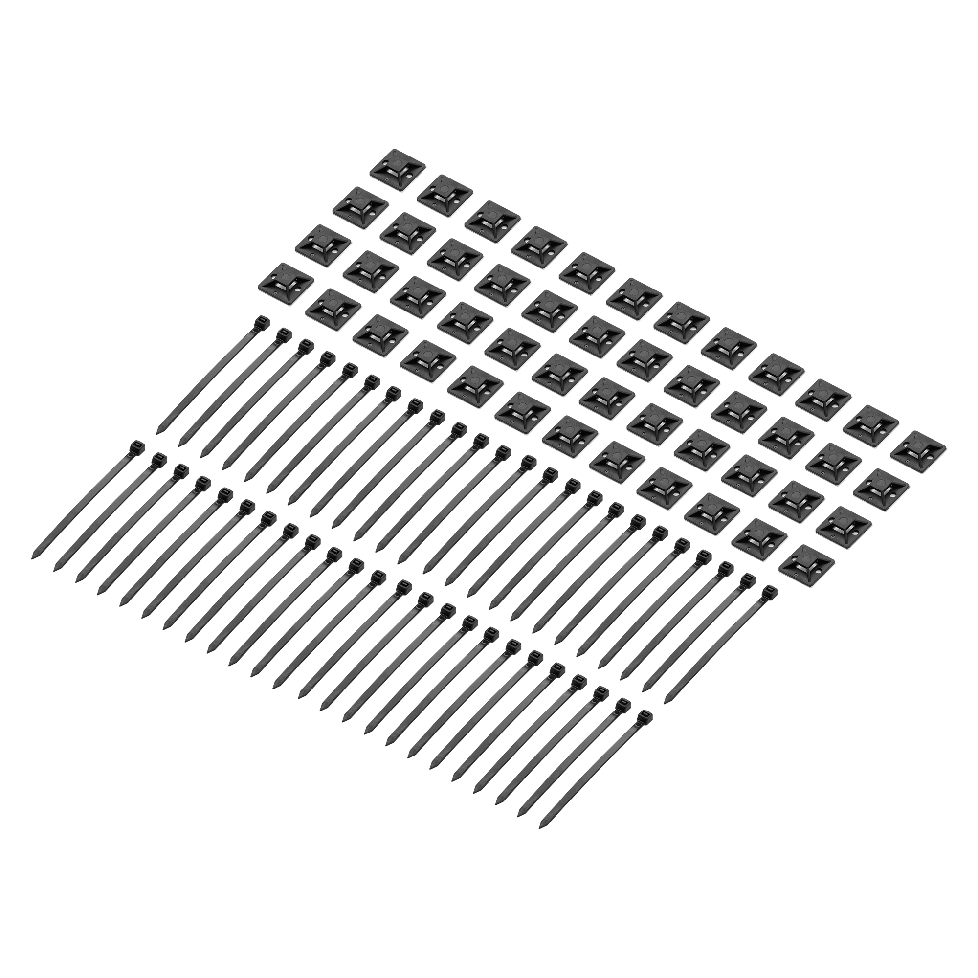 Vertex Cable Tie and Cable Tie Holder 48-Pack
