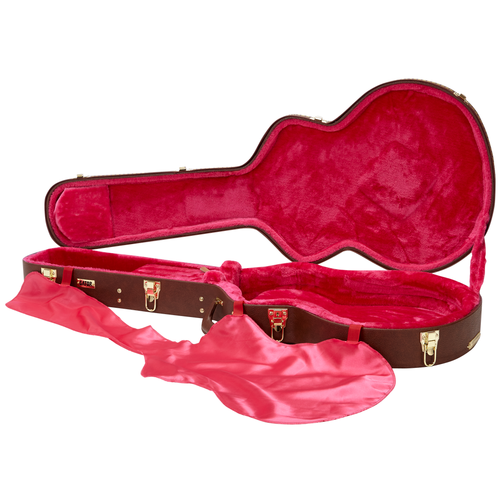 Semi-Hollow Guitar Deluxe Wood Case