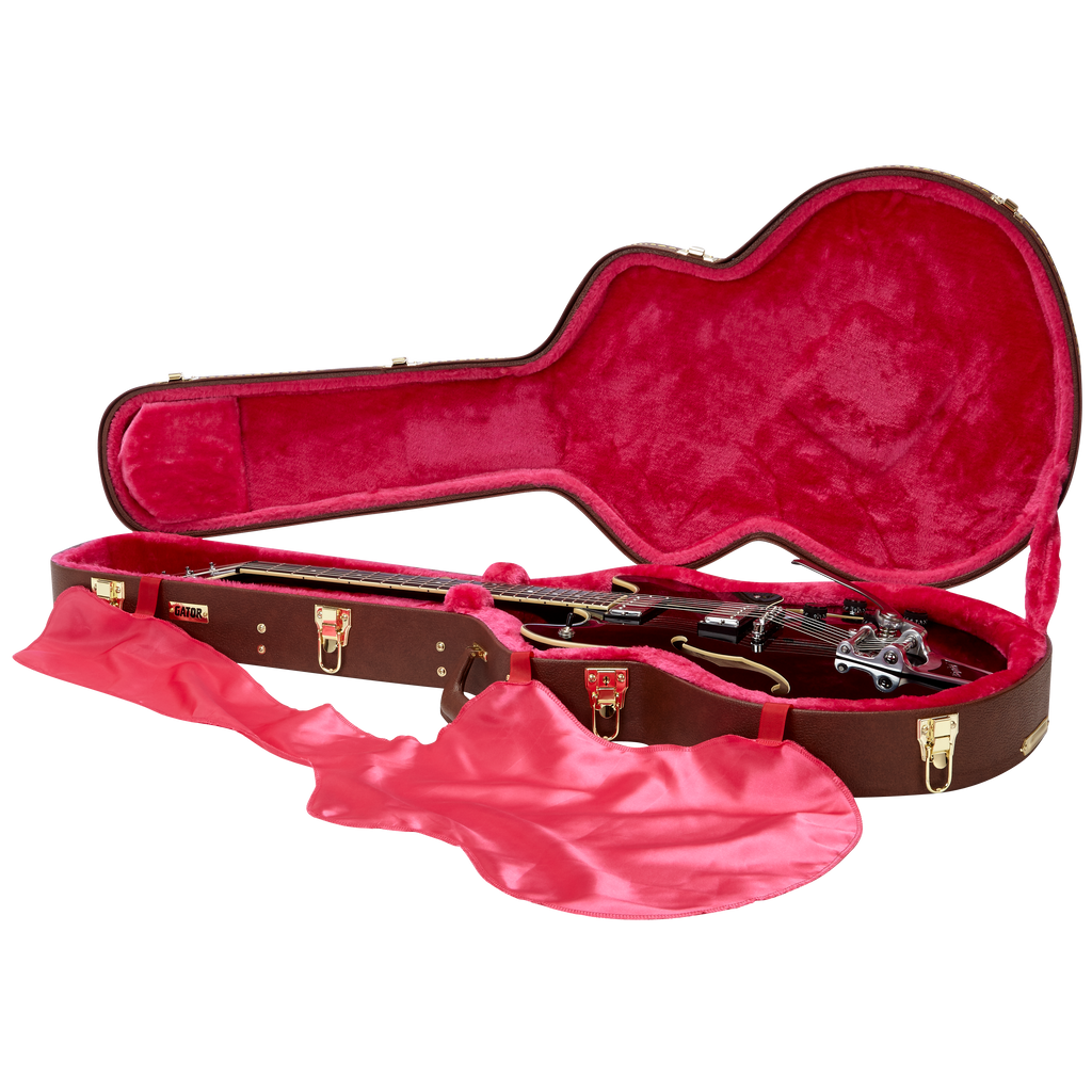 Semi-Hollow Guitar Deluxe Wood Case
