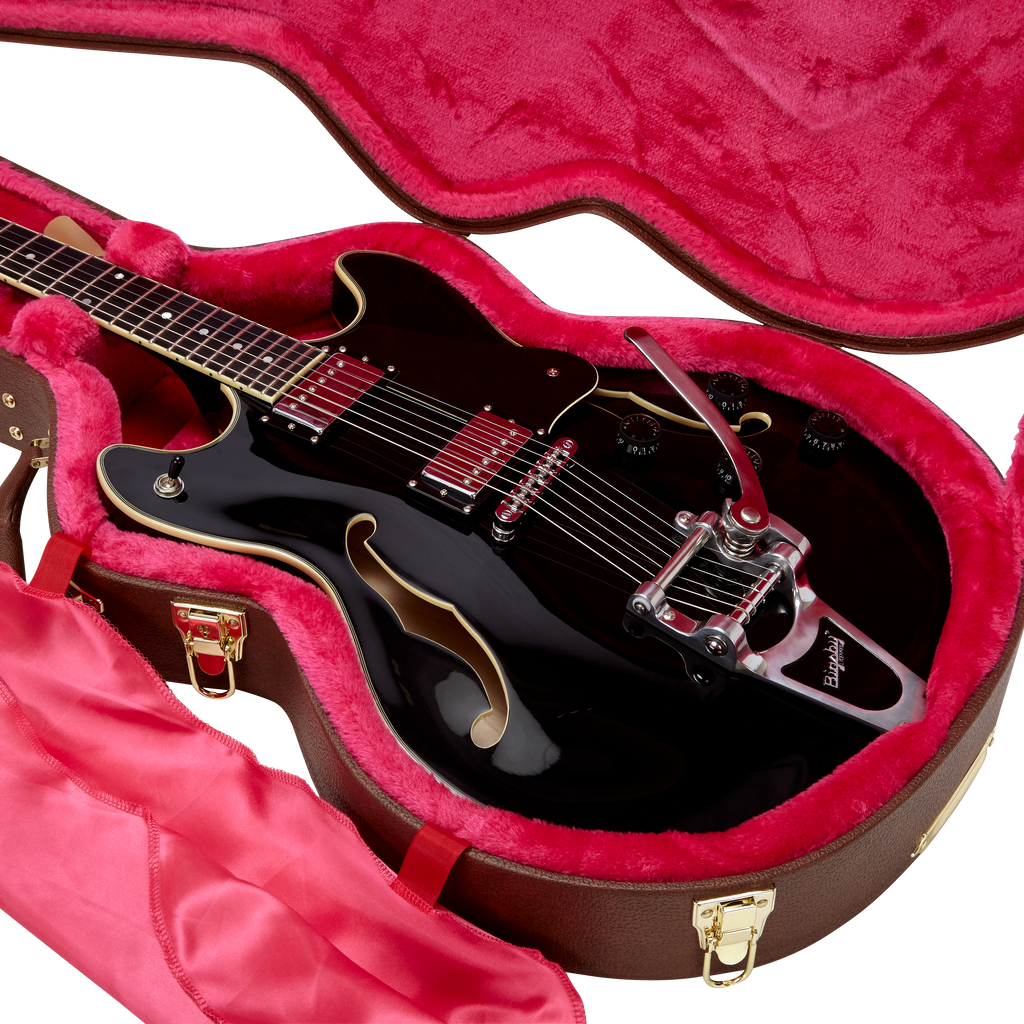 Semi-Hollow Guitar Deluxe Wood Case