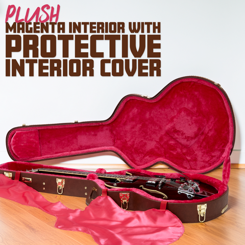 Semi-Hollow Guitar Deluxe Wood Case