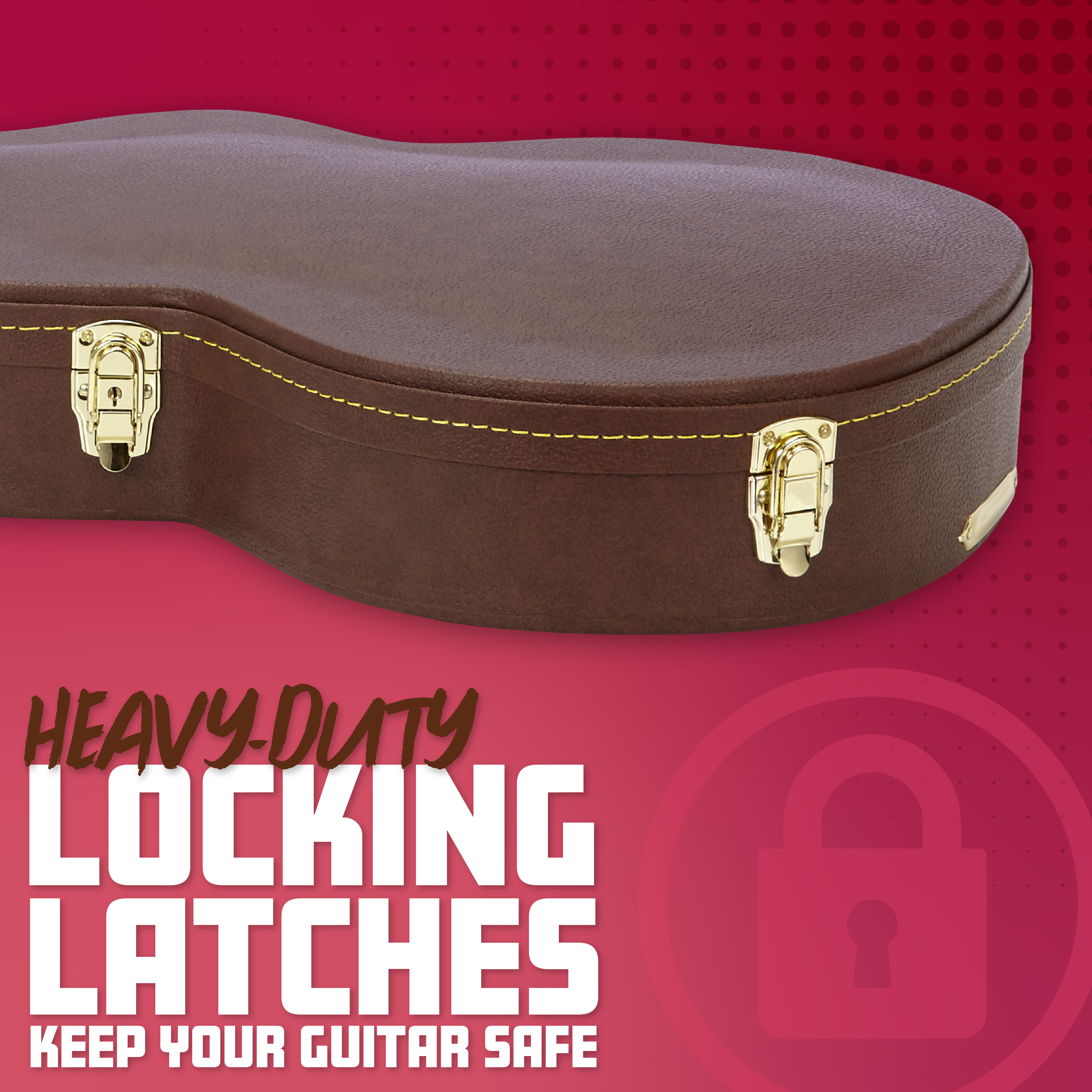 Semi-Hollow Guitar Deluxe Wood Case