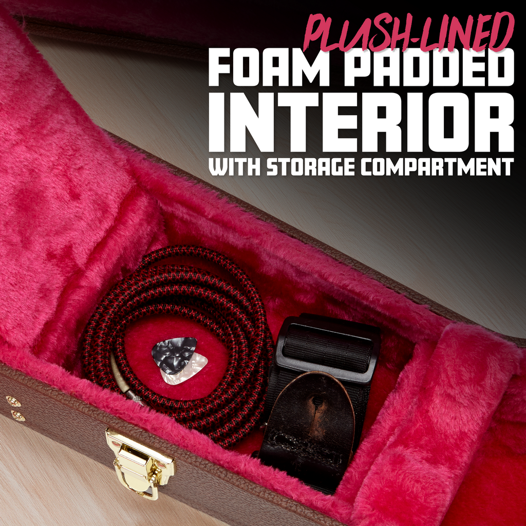 Semi-Hollow Guitar Deluxe Wood Case