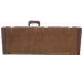 Electric Guitar Deluxe Wood Case, Vintage Brown