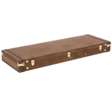 Electric Guitar Deluxe Wood Case, Vintage Brown
