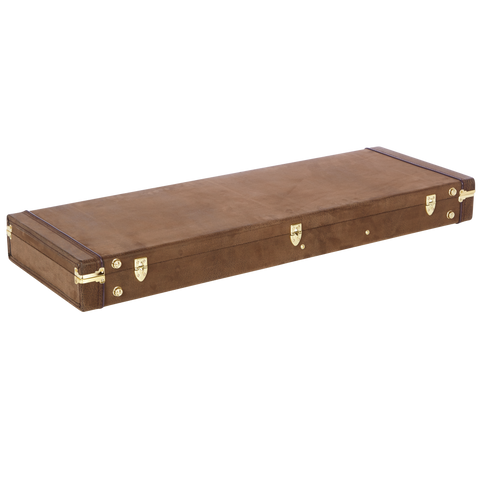 Electric Guitar Deluxe Wood Case, Vintage Brown