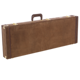 Electric Guitar Deluxe Wood Case, Vintage Brown