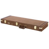 Electric Guitar Deluxe Wood Case, Vintage Brown