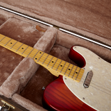 Electric Guitar Deluxe Wood Case, Vintage Brown