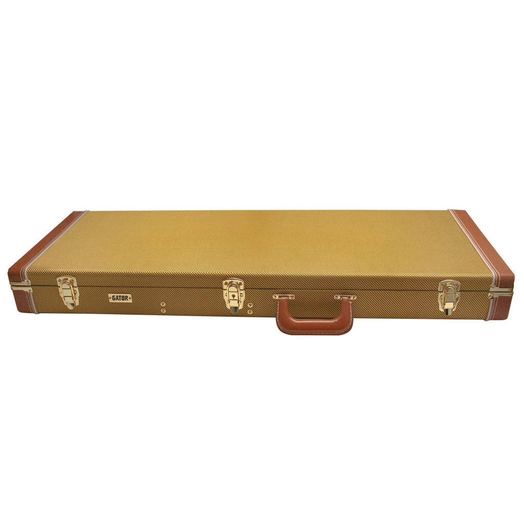 Electric Guitar Deluxe Wood Case, Tweed