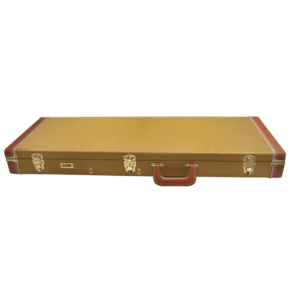Electric Guitar Deluxe Wood Case, Tweed