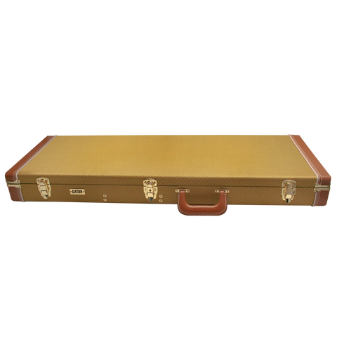 Electric Guitar Deluxe Wood Case, Tweed