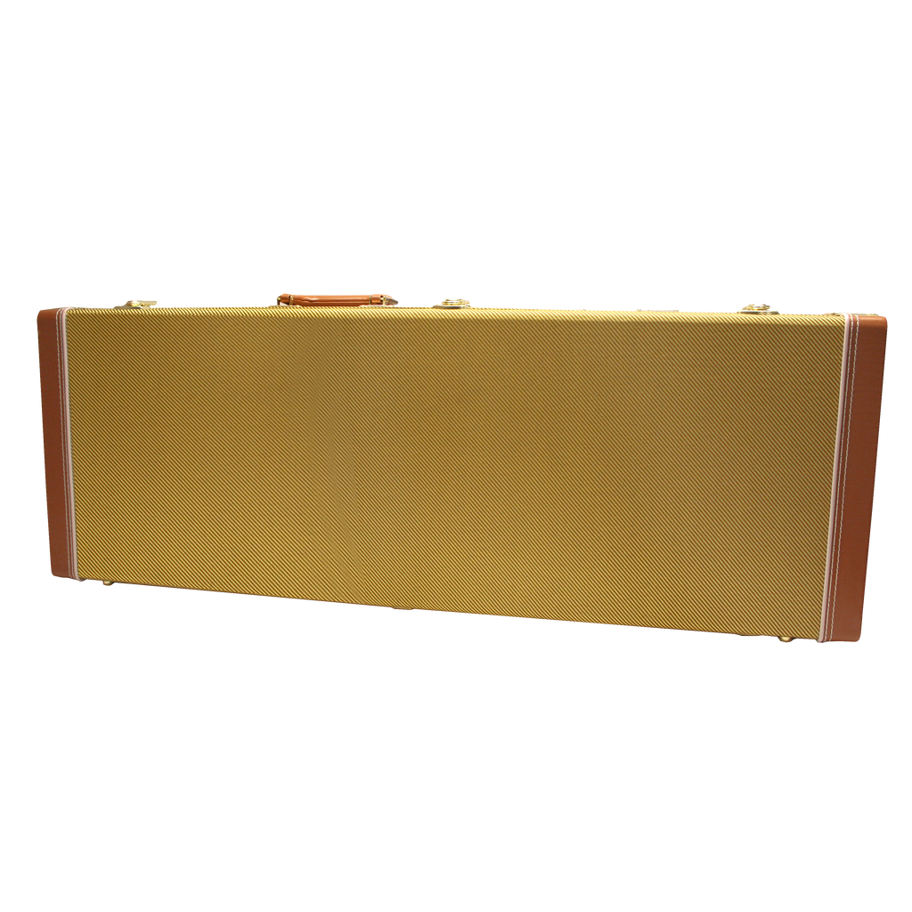 Electric Guitar Deluxe Wood Case, Tweed