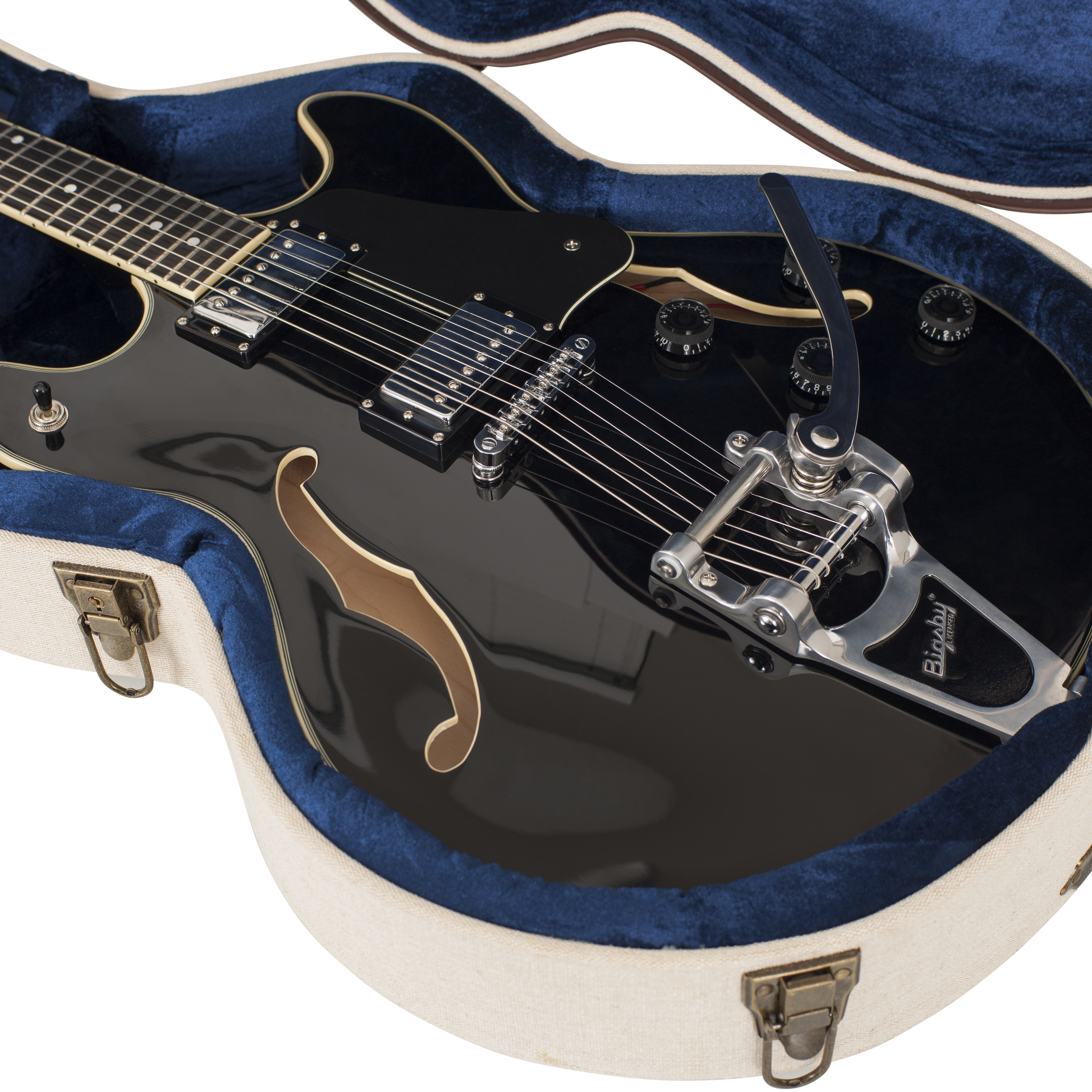 Journeyman Semi-Hollow Electrics Deluxe Wood Case