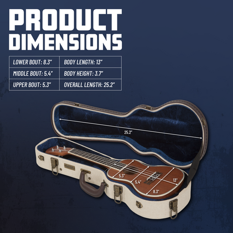 Journeyman Concert Style Ukulele Deluxe Wood Case