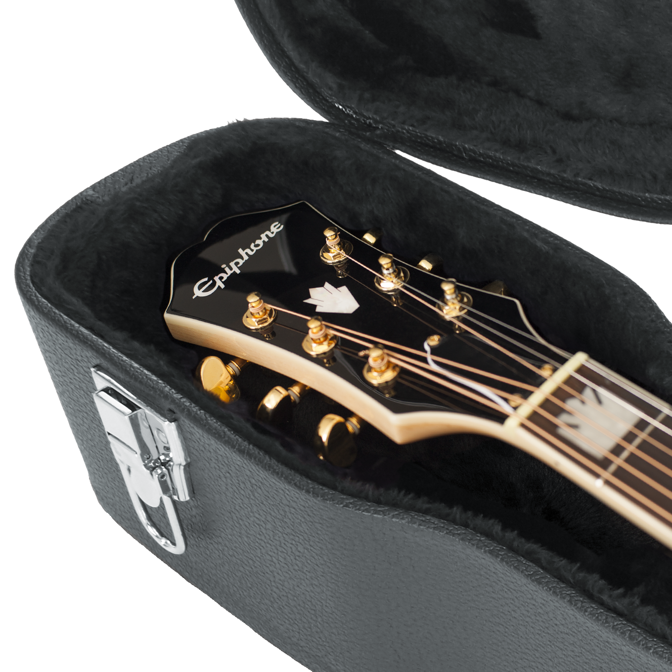 Jumbo Acoustic Guitar Deluxe Wood Case