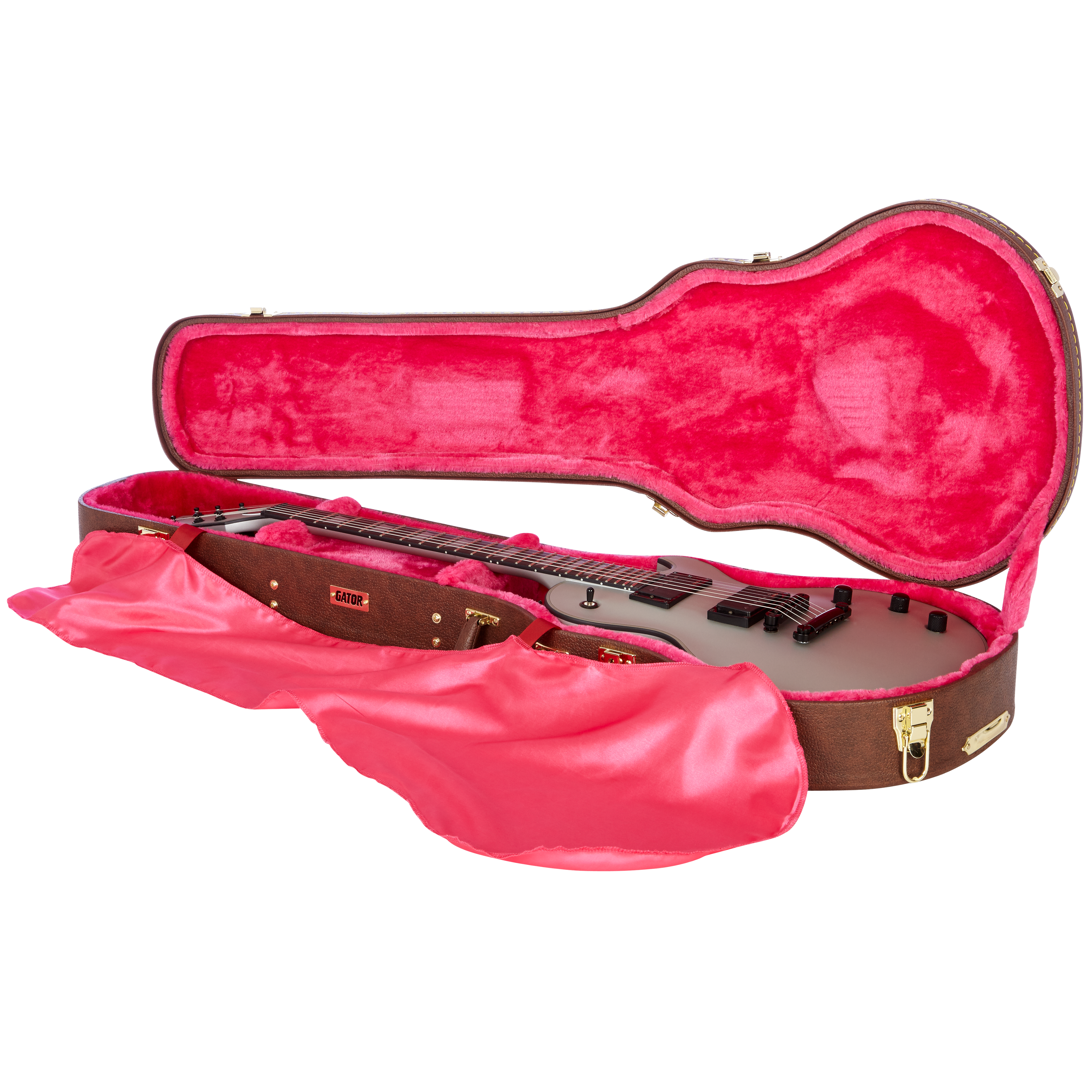 Gibson Les Paul® Guitar Deluxe Wood Case, Brown