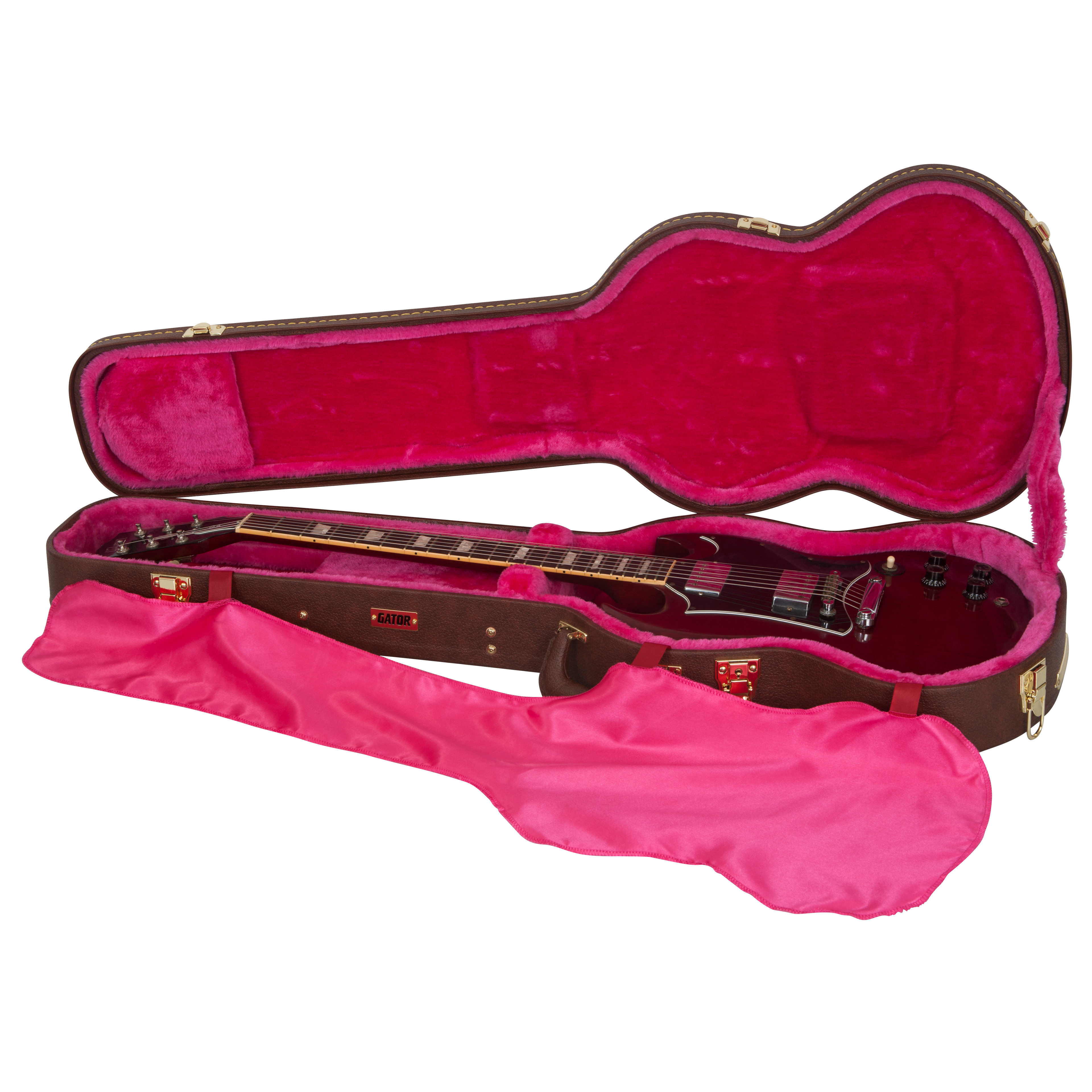Gibson SG® Guitar Deluxe Wood Case, Brown