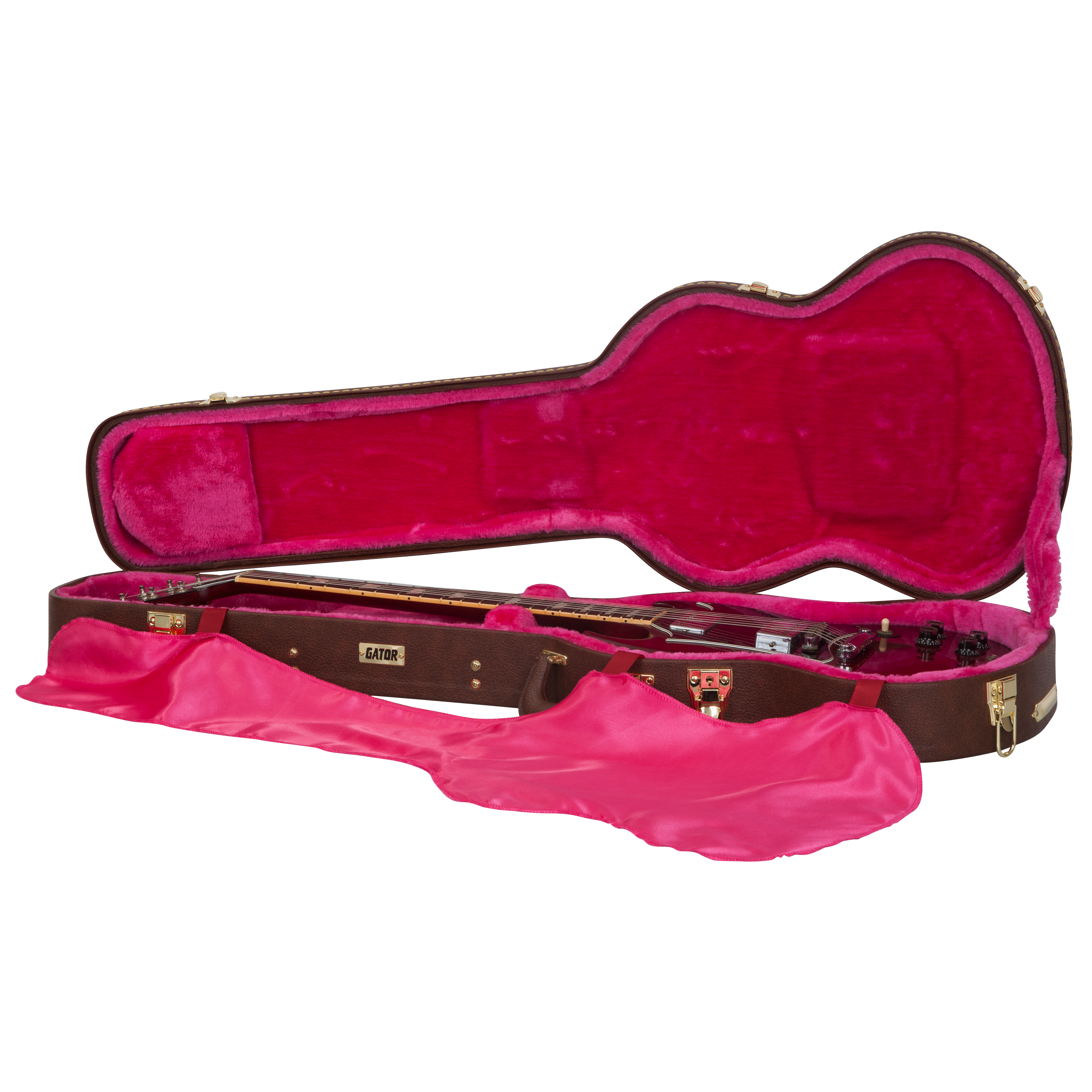 Gibson SG® Guitar Deluxe Wood Case, Brown