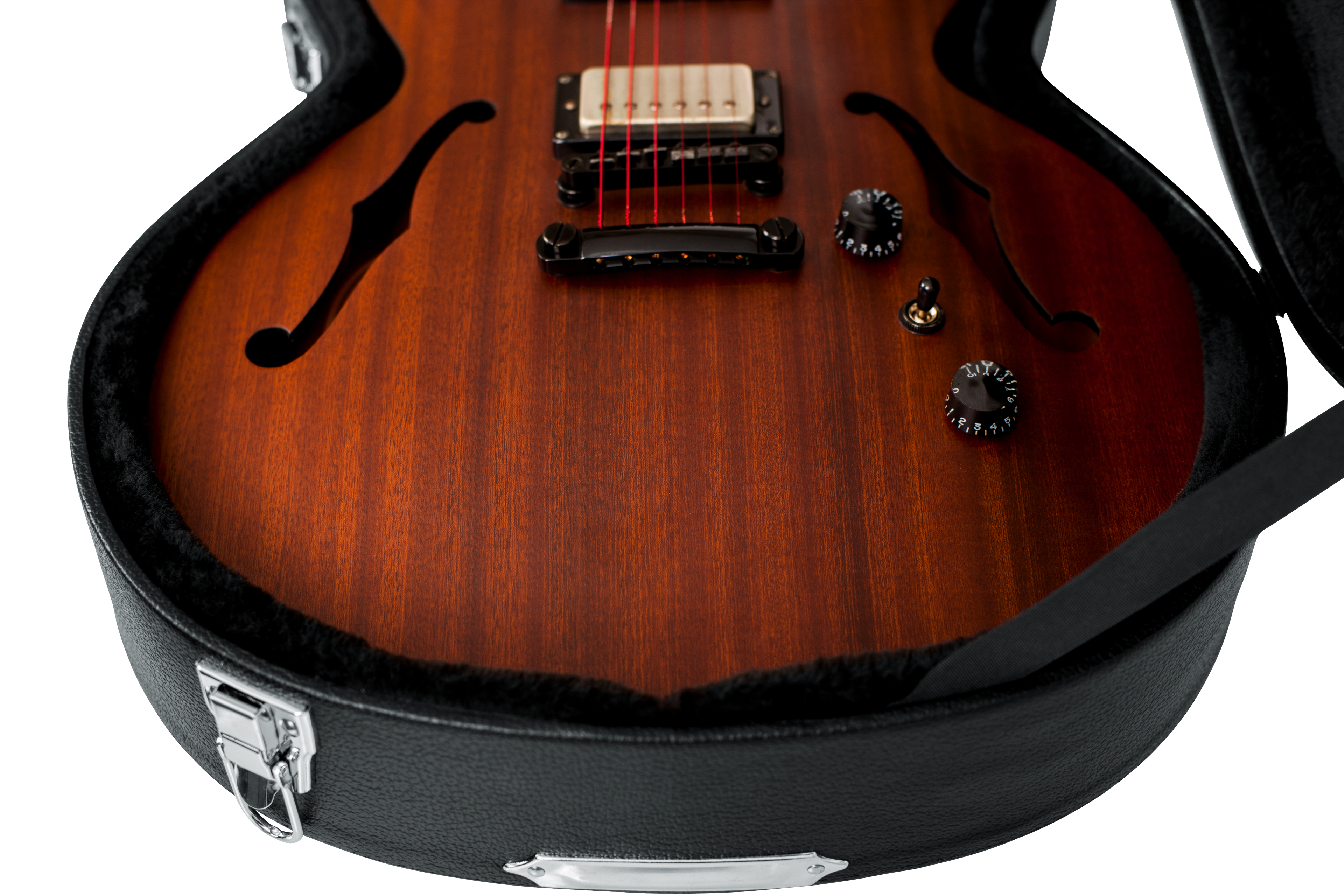 Semi-Hollow Style Guitar Wood Case