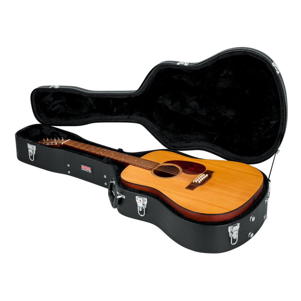 12 String Dreadnought Guitar Wood Case