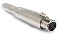 Adapter, 1/4 in TRS to XLR3F - Full
