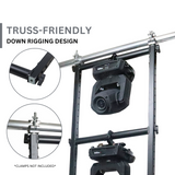 7FT Lighting Fixture Moving Head U-Grid Module with 4 Adjustable Bars and Casters or Rubber Feet or Down Rigging