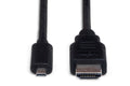 High Speed HDMI Cable with Ethernet, HDMI to HDMI Micro, 6 ft - Front