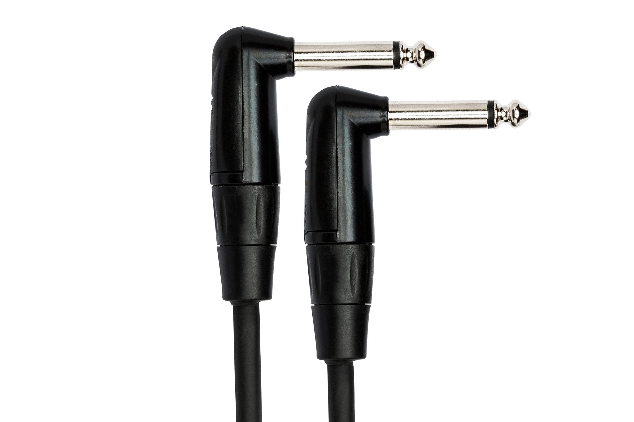 Pro Guitar Patch Cable, REAN Right-angle to Same, 6 in - Connector