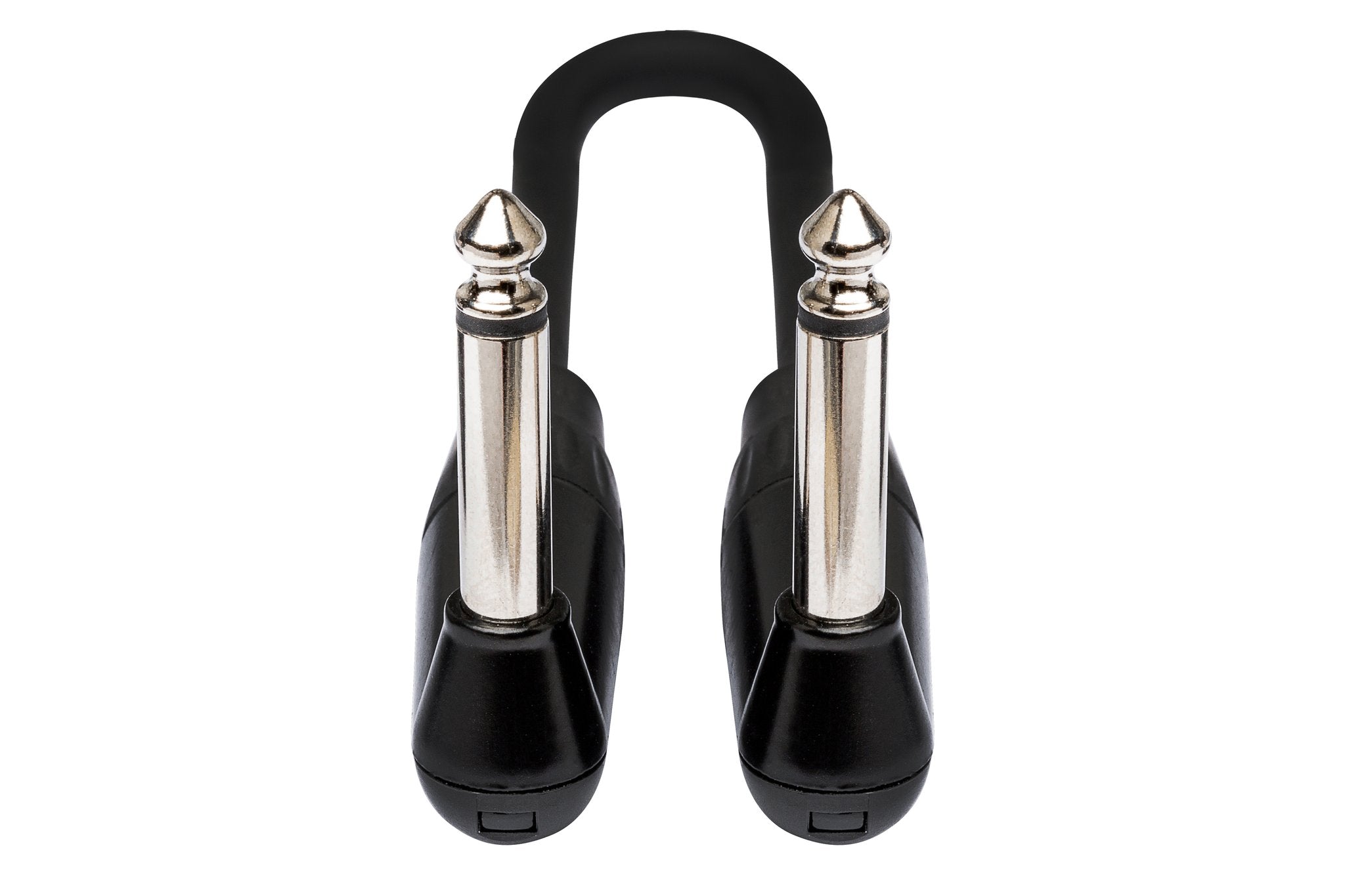 Pro Guitar Patch Cable, REAN Right-angle to Same, 6 in - Front