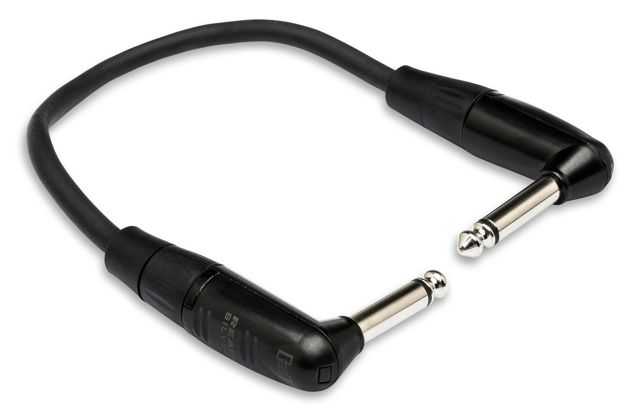 Pro Guitar Patch Cable, REAN Right-angle to Same, 6 in - Full