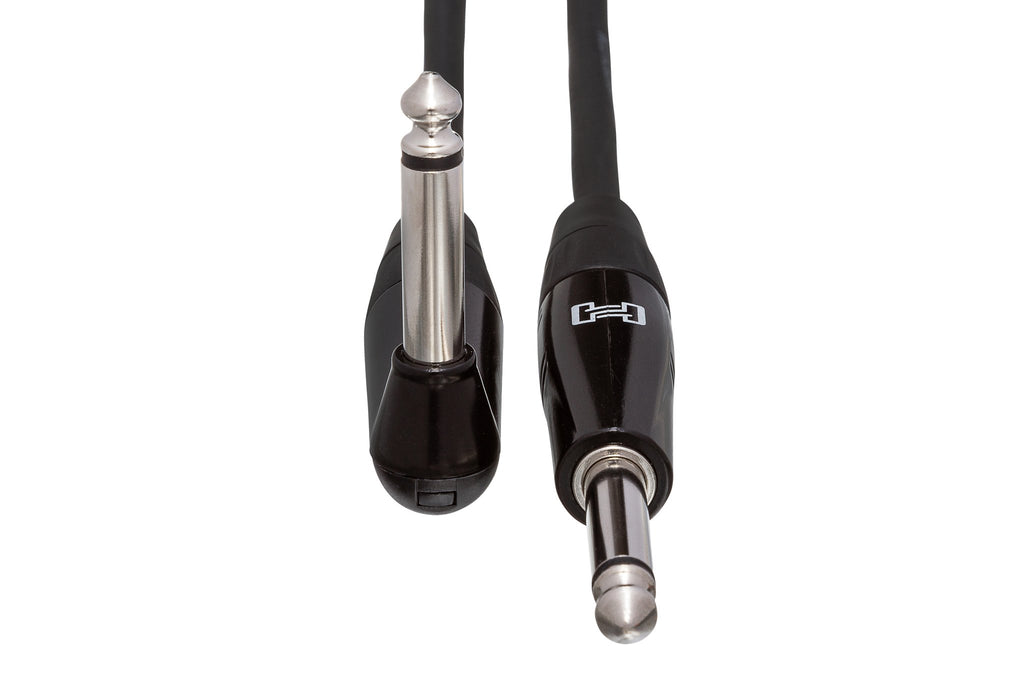 Pro Guitar Cable, REAN Straight to Right-angle - Front