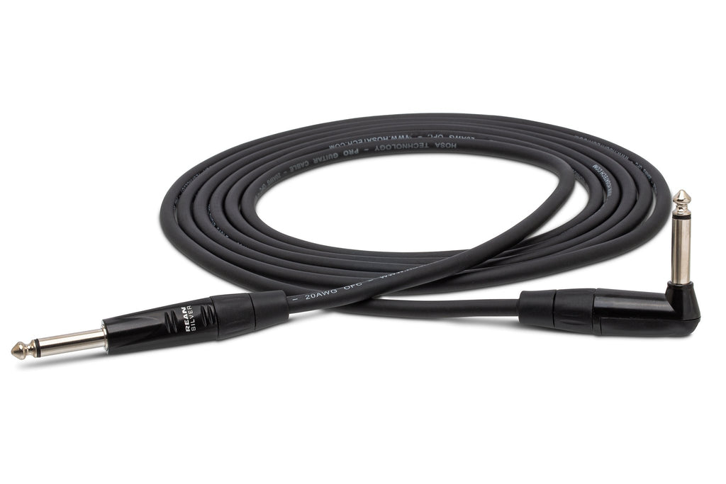 Pro Guitar Cable, REAN Straight to Right-angle - Full