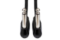 Pro Guitar Patch Cable, REAN Right-angle to Same, 12 in - Front