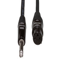 Pro Microphone Cable, REAN XLR3F to 1/4 in TS - Front