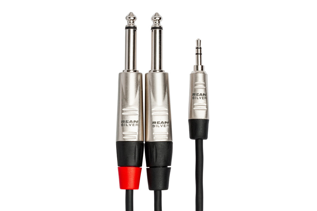 Pro Stereo Breakout, REAN 3.5 mm TRS to Dual 1/4 in TS - Connector