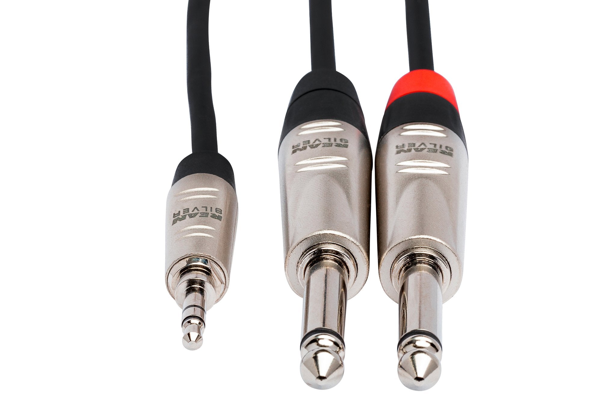 Pro Stereo Breakout, REAN 3.5 mm TRS to Dual 1/4 in TS - Front