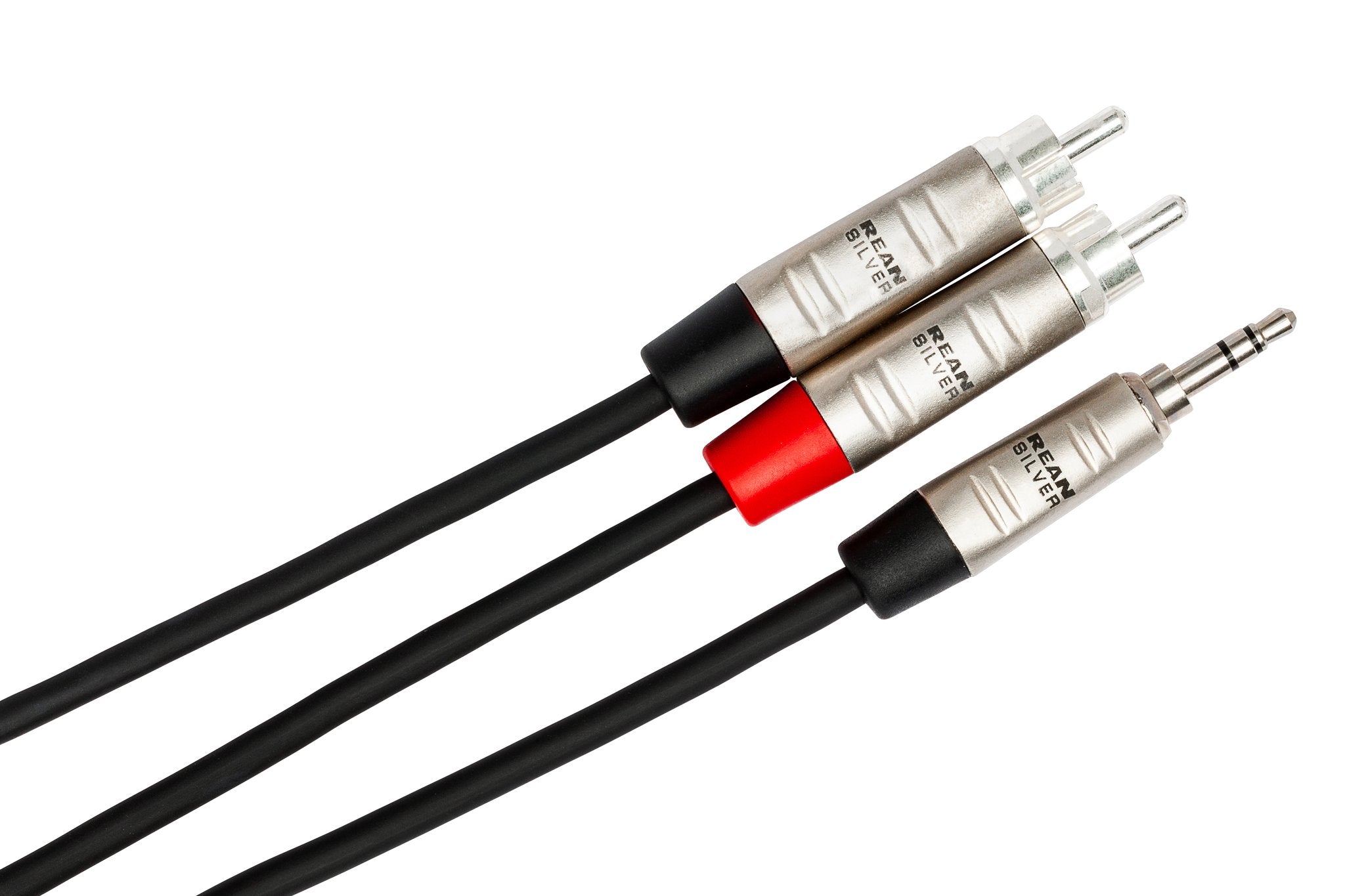 Pro Stereo Breakout, REAN 3.5 mm TRS to Dual RCA - Angle