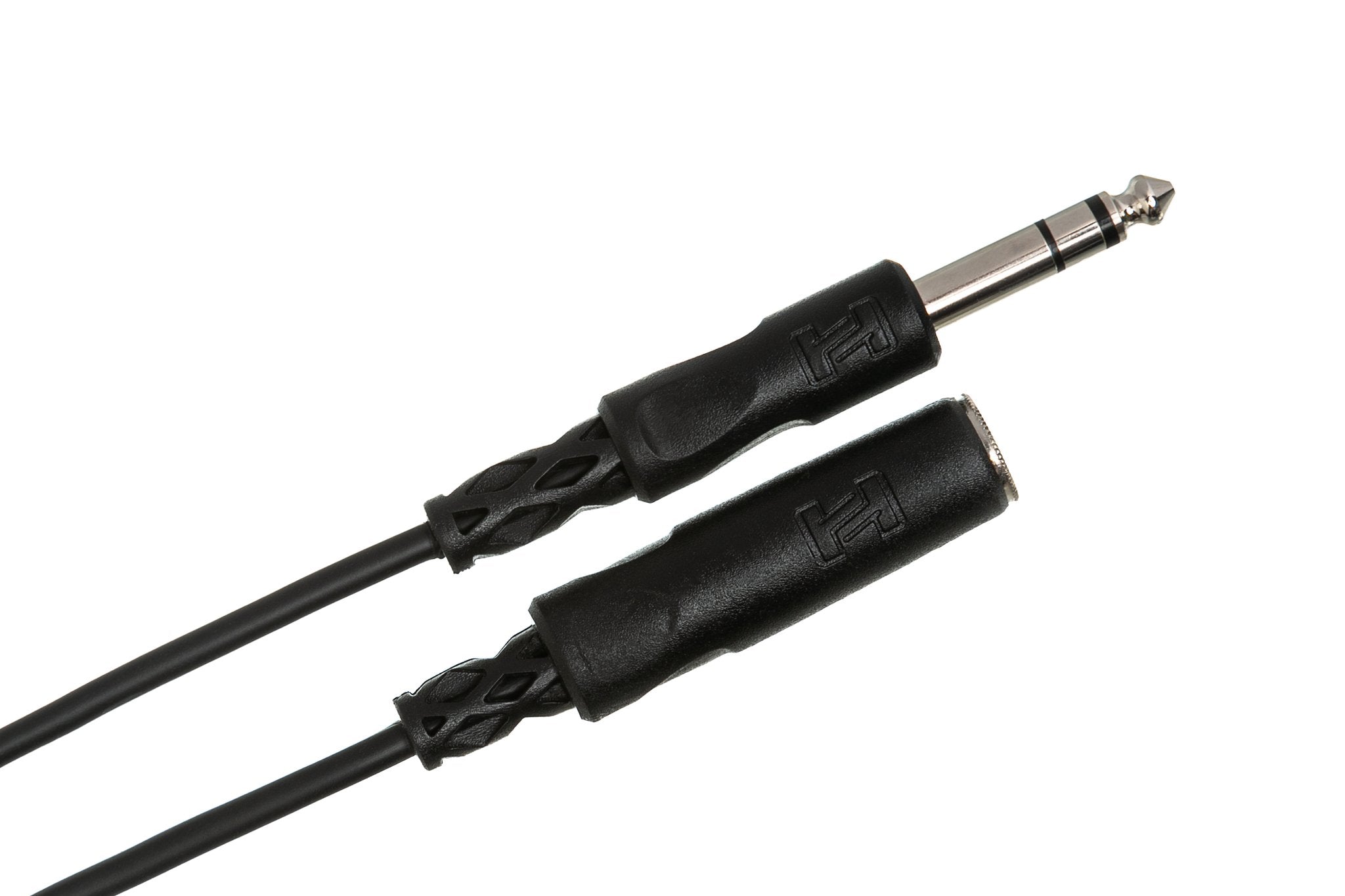 Headphone Extension Cable, 1/4 in TRS to 1/4 in TRS, 25 ft - Angle