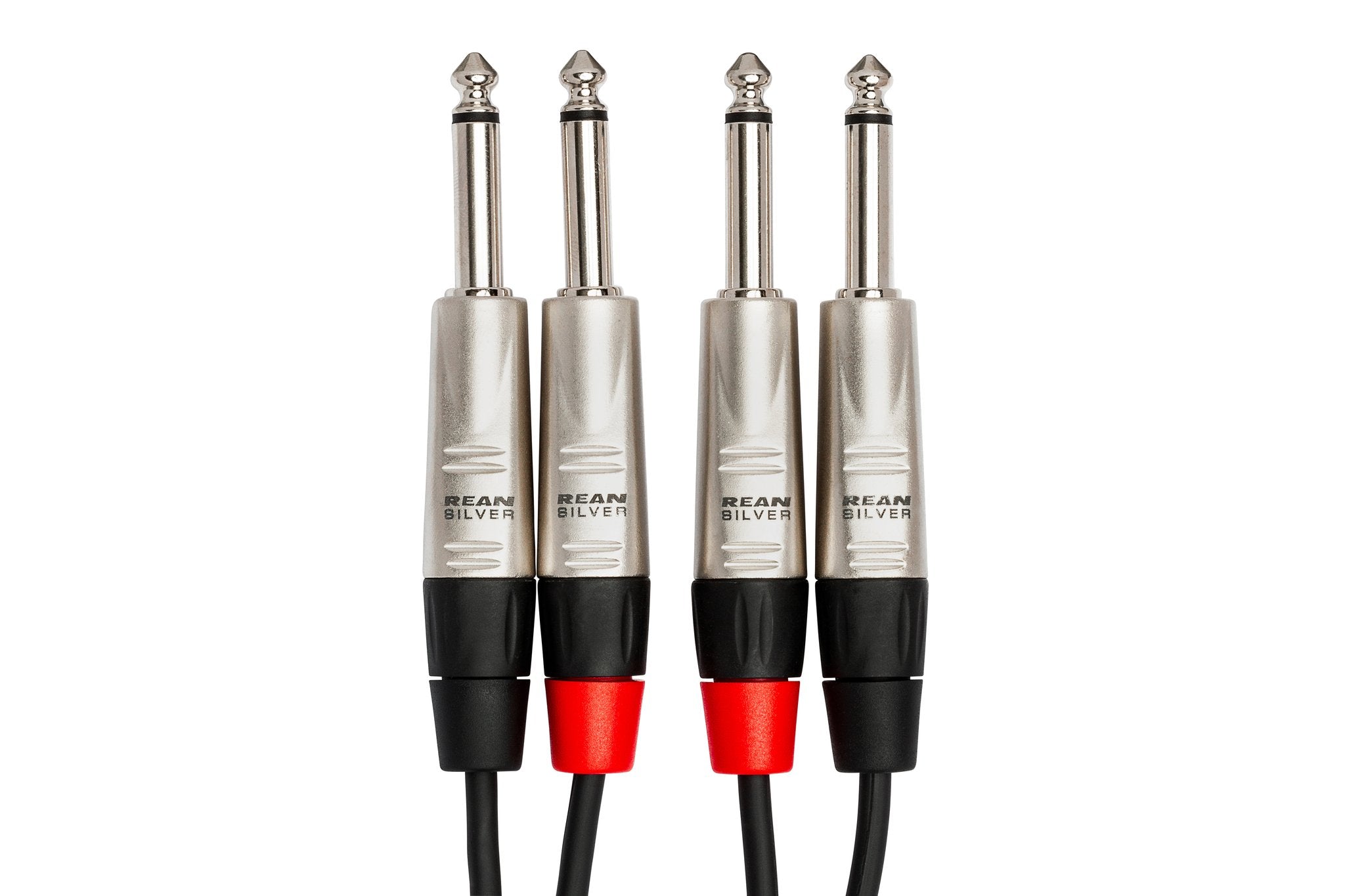 Pro Stereo Interconnect, Dual REAN 1/4 in TS to Same, 10 ft - Connector