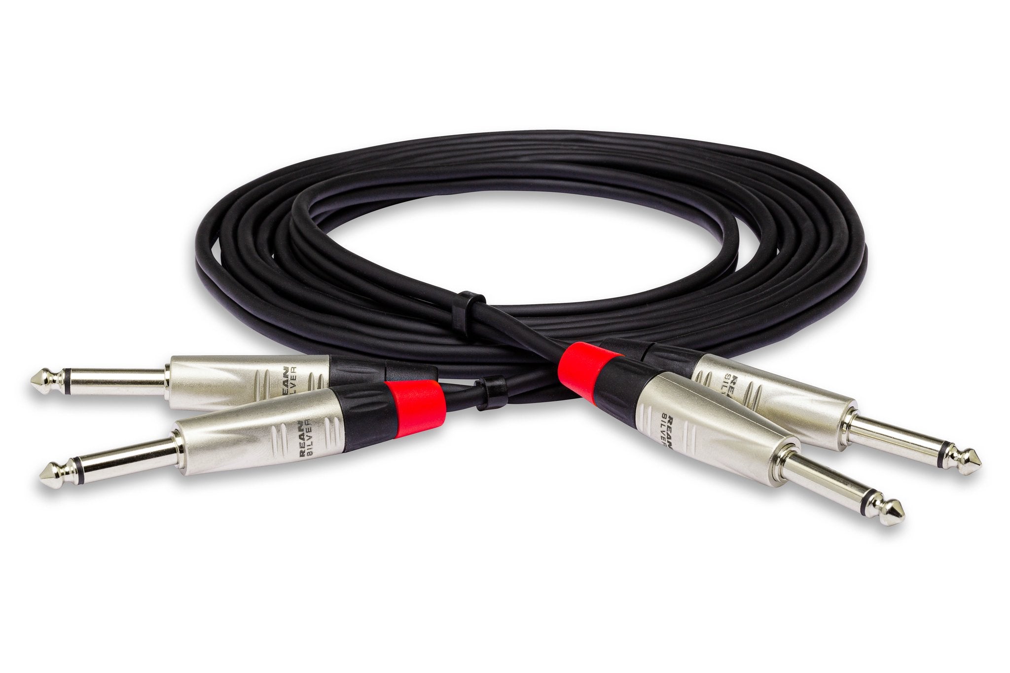 Pro Stereo Interconnect, Dual REAN 1/4 in TS to Same, 10 ft - Full