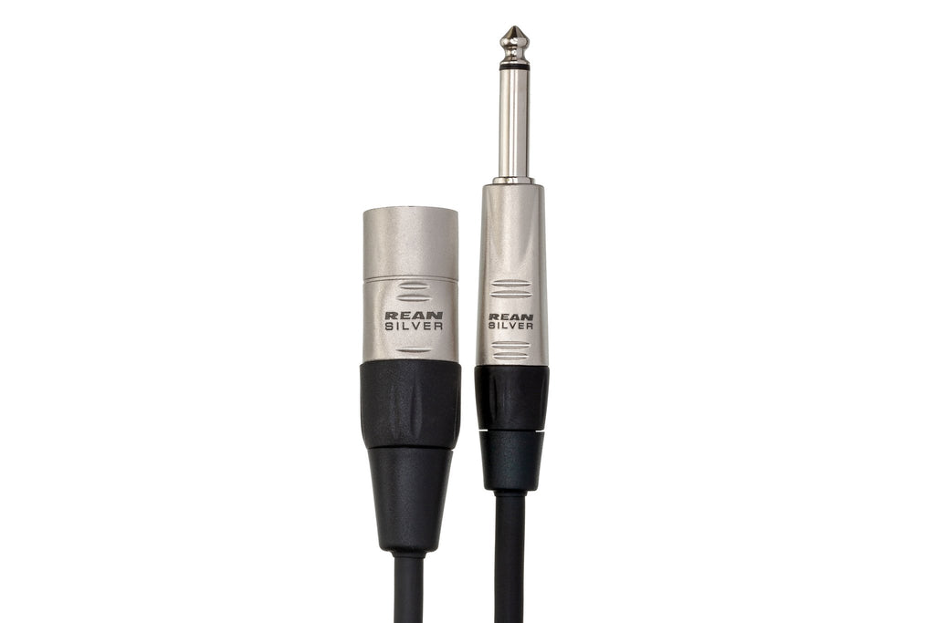 Pro Unbalanced Interconnect, REAN 1/4 in TS to XLR3M - Connector